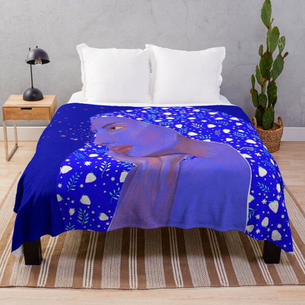 Item preview, Blue beauty portrait designed and sold by Thalia Roman.