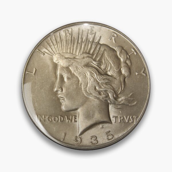 Item preview, 1935 S Peace Dollar  designed and sold by coinsxcrochet.