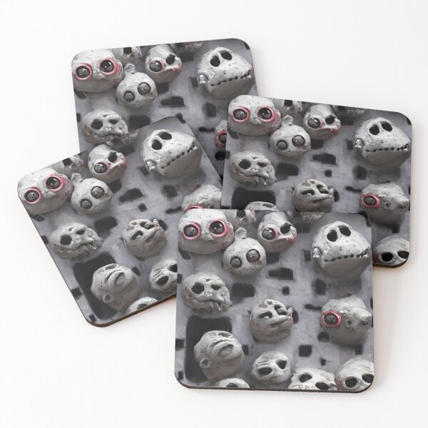 Item preview, Adorable Halloween Monster Heads - Seamless Pattern designed and sold by Chubuter.