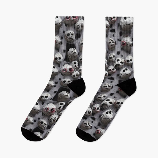Item preview,  Adorable Halloween Monster Heads - Seamless Pattern designed and sold by Chubuter.