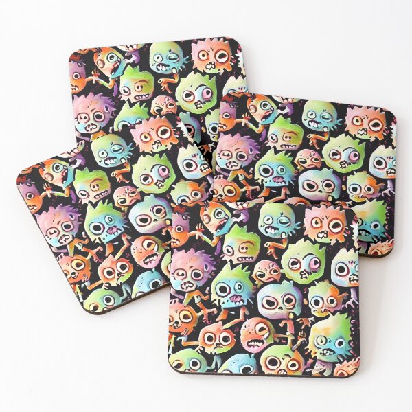 Item preview, Tiny Colorful Halloween Monsters - Seamless Pattern designed and sold by Chubuter.