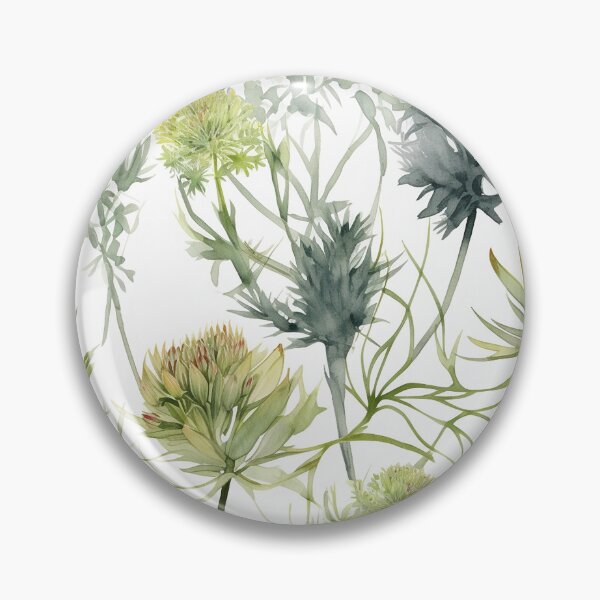 Item preview, Green botanical seamless pattern designed and sold by PolarInk.