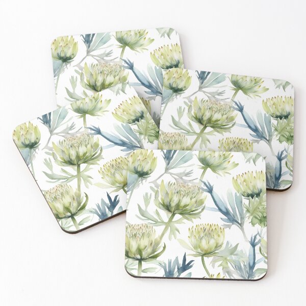 Item preview, Botanical seamless green pattern designed and sold by PolarInk.
