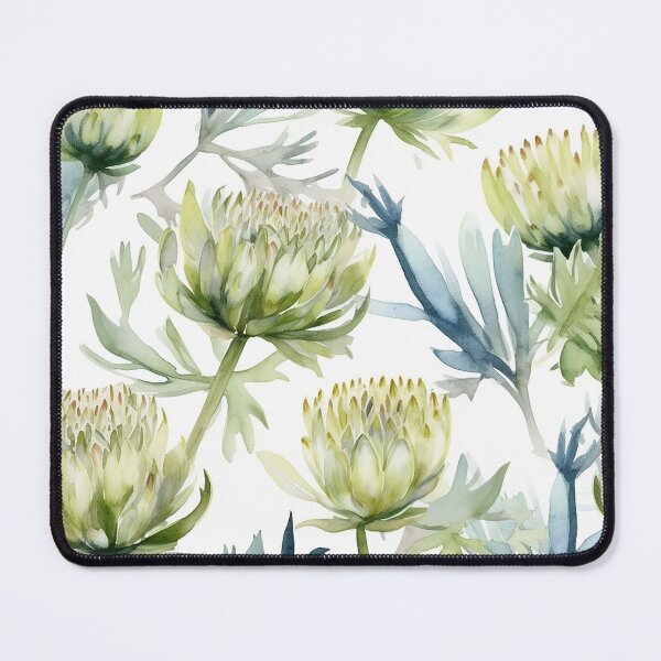 Item preview, Botanical seamless green pattern designed and sold by PolarInk.