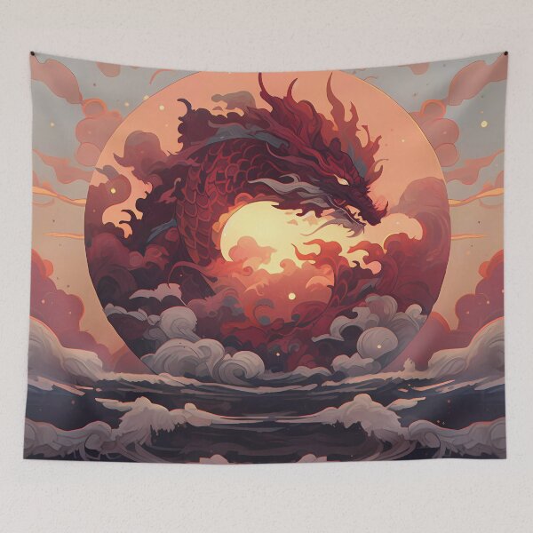 Item preview, The dragon that looks down on everything designed and sold by Cahlie Li.