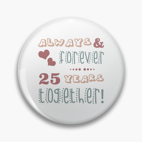 Item preview, Cute 25th Wedding Anniversary designed and sold by thepixelgarden.