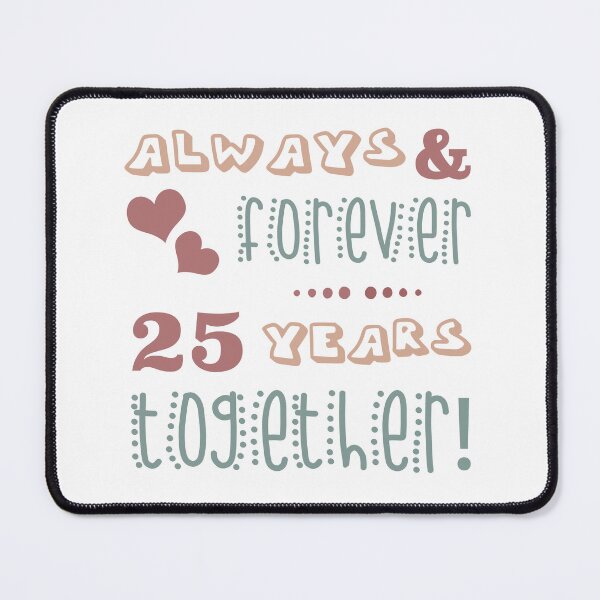 Item preview, Cute 25th Wedding Anniversary designed and sold by thepixelgarden.
