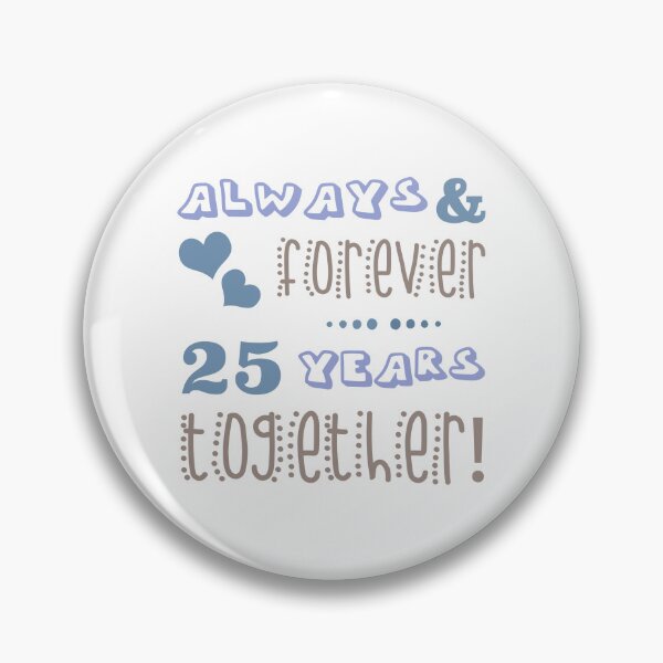 Item preview, Cute 25th Wedding Anniversary designed and sold by thepixelgarden.