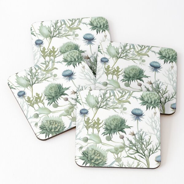 Item preview, Botanical green pattern designed and sold by PolarInk.