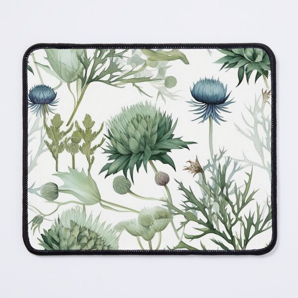Item preview, Botanical green pattern designed and sold by PolarInk.