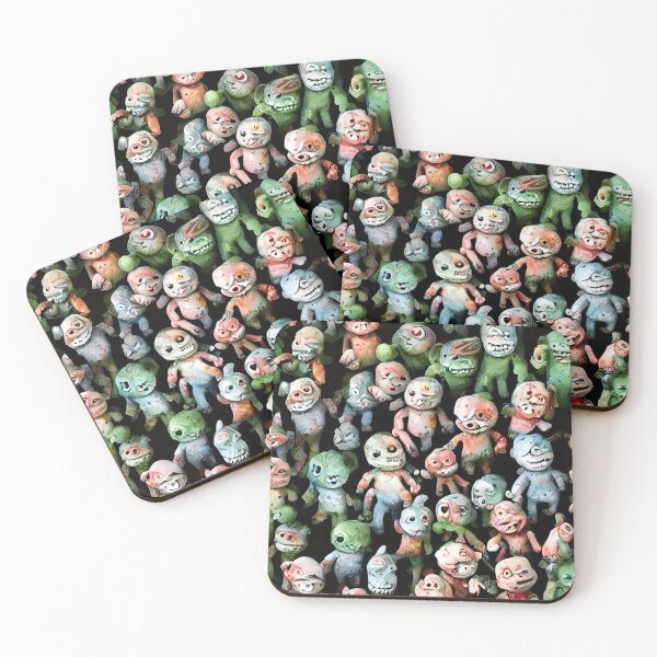 Item preview, Tiny Colorful Halloween Monsters in 3d - Seamless Pattern designed and sold by Chubuter.