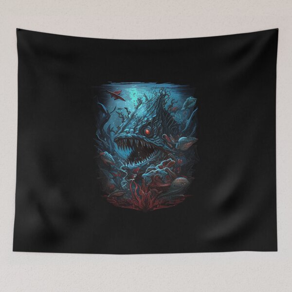 Item preview, Deep Sea Fish High Detail (Horror Design) designed and sold by DankMatter69420.