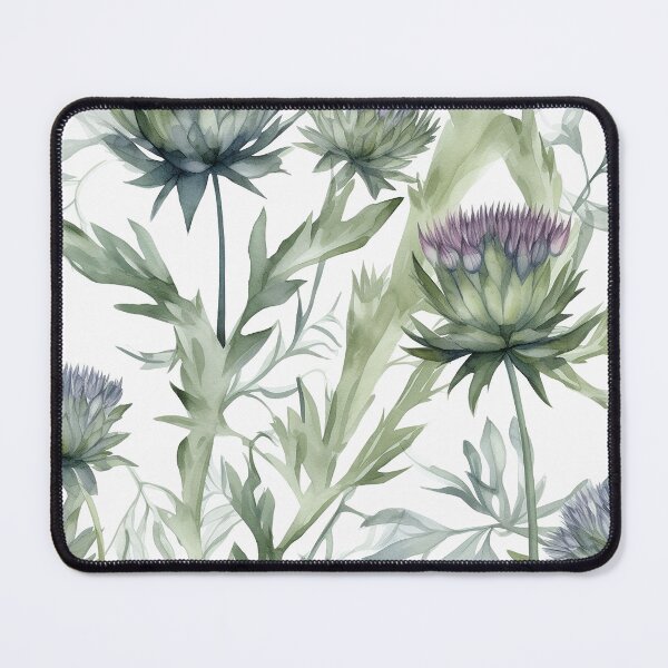 Item preview, Botanical green flower pattern seamless designed and sold by PolarInk.