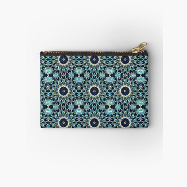 Item preview, Blue Tile and Gold Grout Kaleidoscope Pattern 36 designed and sold by Swabcraft.