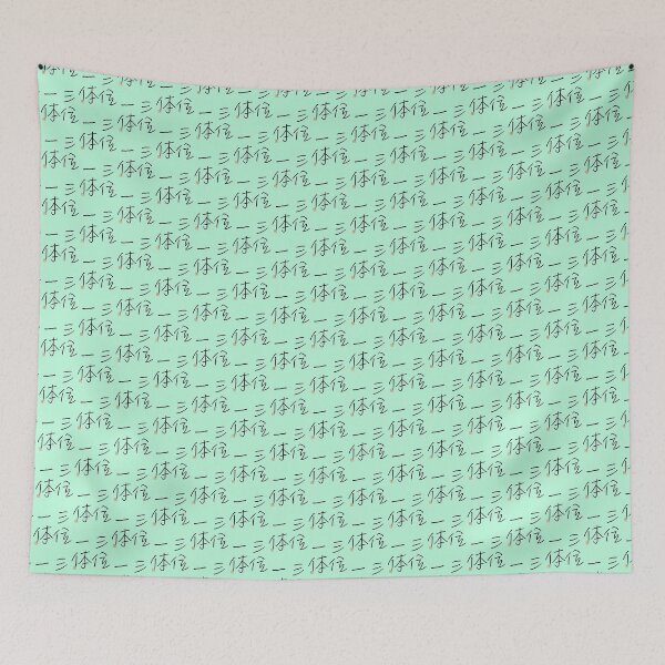 Item preview, Four Word Idioms: Sanmiittai (Three Parts, Three Components) designed and sold by kanjidesign.