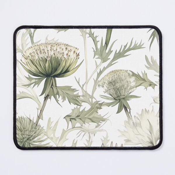 Item preview, Botanical green pattern with flowers designed and sold by PolarInk.