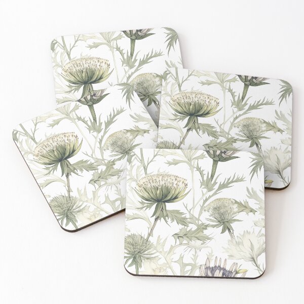 Item preview, Botanical green pattern with flowers designed and sold by PolarInk.