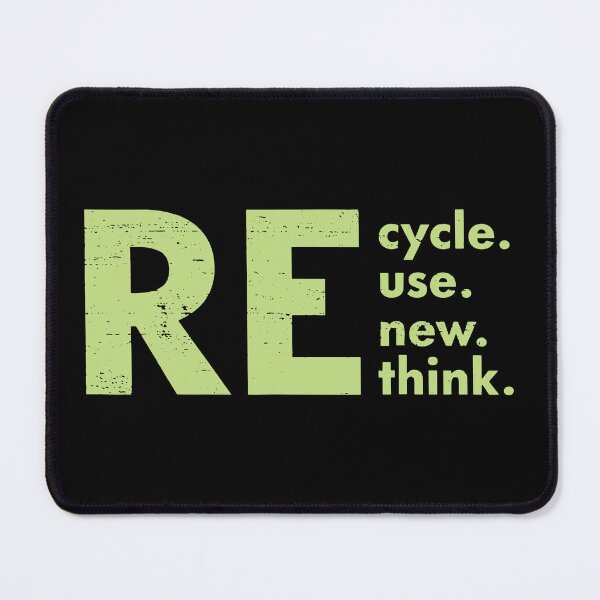 Item preview, Recycle reuse renew rethink crisis environmental activism designed and sold by Janewarka  ⭐⭐⭐⭐⭐.