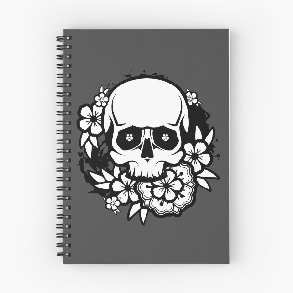 Item preview, Skull with flowers designed and sold by Sima Sirus.