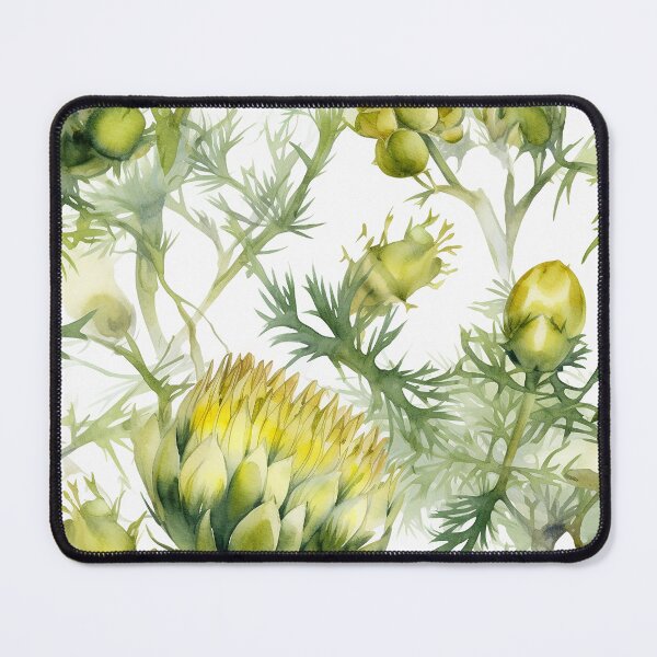 Item preview, Botanical green pattern designed and sold by PolarInk.