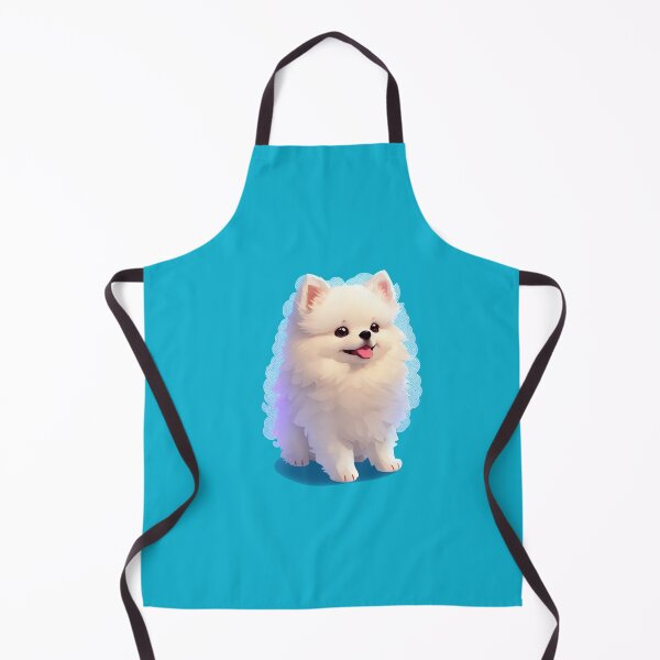 Item preview, kawaii white Pomeranian  designed and sold by VintageVib.