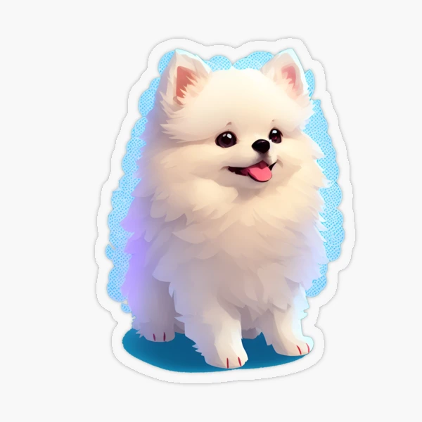 160 Precropped Cute Sticker Pack PNG of Pomeranian for GoodNotes and  Notability, Transparent Kawaii Digital Stickers Bundle