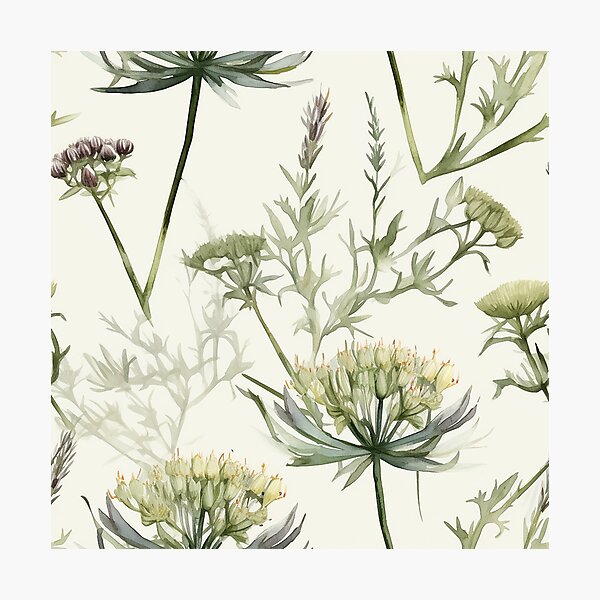 Item preview, Botanical green pattern designed and sold by PolarInk.