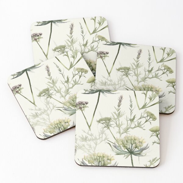 Item preview, Botanical green pattern designed and sold by PolarInk.