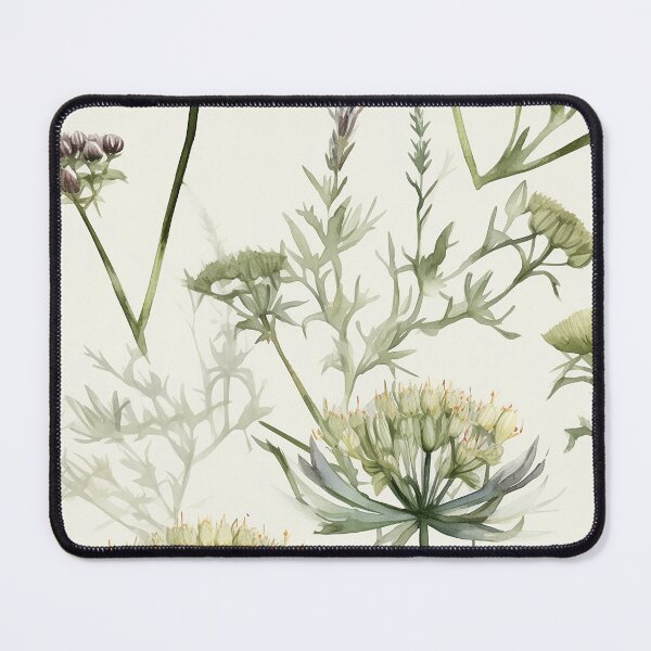 Item preview, Botanical green pattern designed and sold by PolarInk.