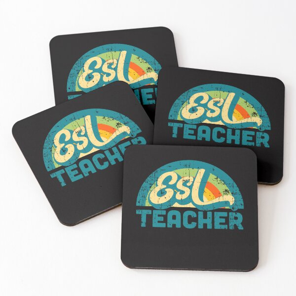 Item preview, ESL Teacher Souvenir Retro Vintage Distressed Style designed and sold by Rustic Valley Studio.