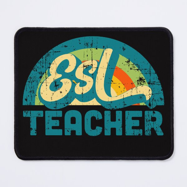 Item preview, ESL Teacher Souvenir Retro Vintage Distressed Style designed and sold by Rustic Valley Studio.