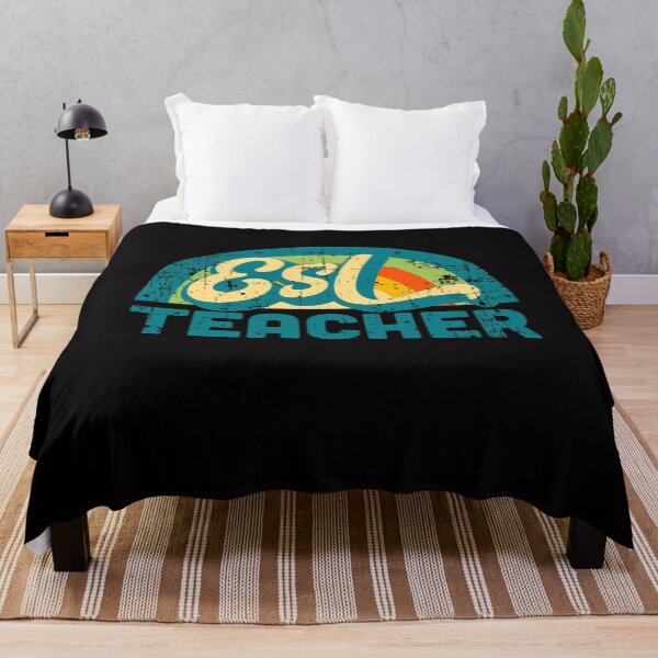 Item preview, ESL Teacher Souvenir Retro Vintage Distressed Style designed and sold by Rustic Valley Studio.