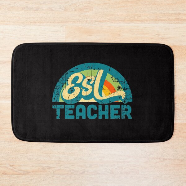 Item preview, ESL Teacher Souvenir Retro Vintage Distressed Style designed and sold by Rustic Valley Studio.