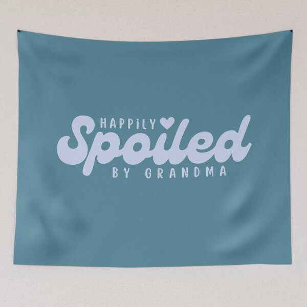 Item preview, Happily Spoiled by Grandma Cute and Funny Blue Design for Grandchildren  designed and sold by Calista Media.