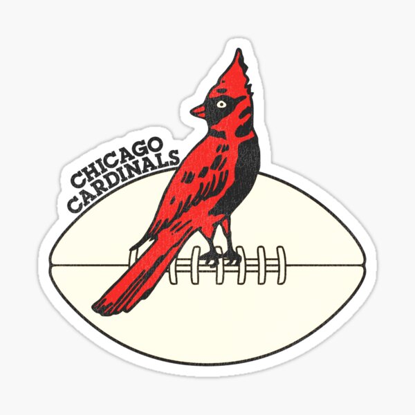 Defunct Chicago Cardinals Football Team Sticker for Sale by TheBenchwarmer