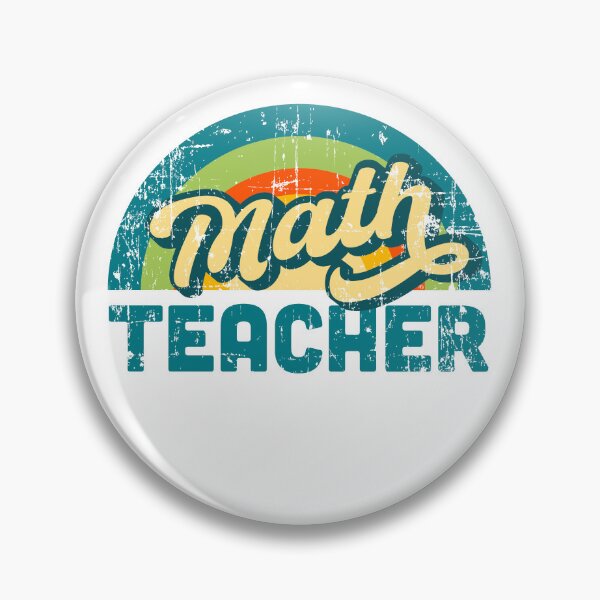 Item preview, Math Teacher Souvenir Retro Vintage Distressed Style designed and sold by Rustic Valley Studio.