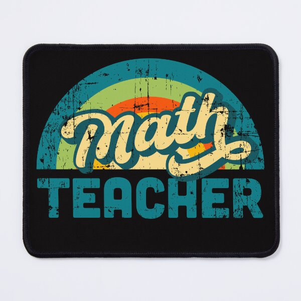Item preview, Math Teacher Souvenir Retro Vintage Distressed Style designed and sold by Rustic Valley Studio.