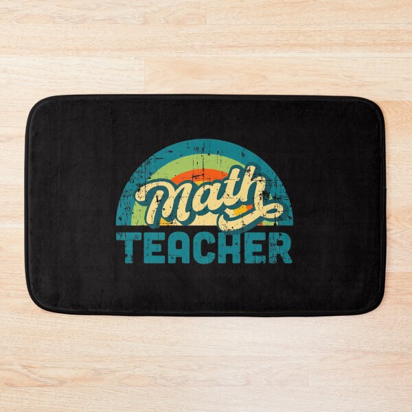 Item preview, Math Teacher Souvenir Retro Vintage Distressed Style designed and sold by Rustic Valley Studio.