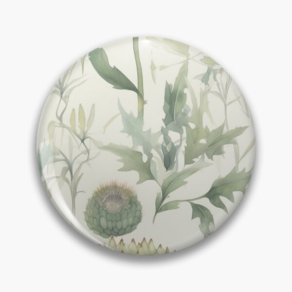 Item preview, Botanical green pattern flower designed and sold by PolarInk.