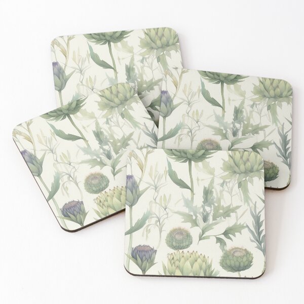 Item preview, Botanical green pattern flower designed and sold by PolarInk.