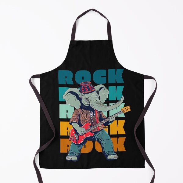 Item preview, Rock guitarist elephant designed and sold by WildPortrait.