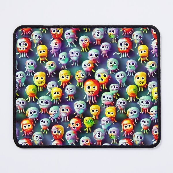 Item preview, The Cutest Halloween Monsters Ever - Seamless Pattern designed and sold by Chubuter.