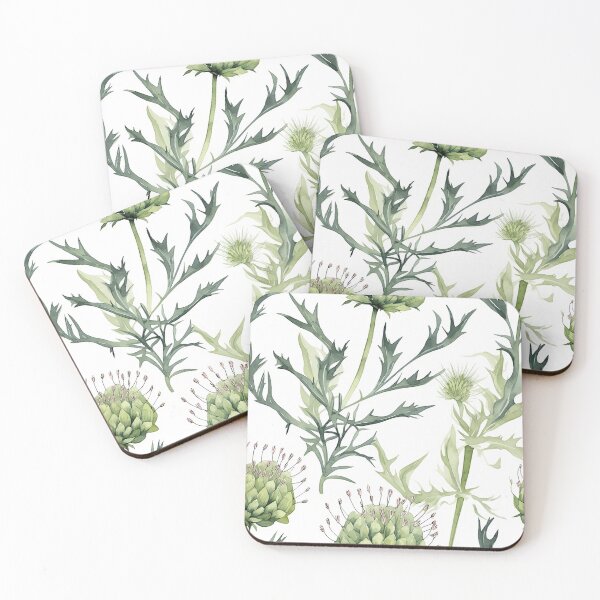 Item preview, Botanical flower pattern green designed and sold by PolarInk.