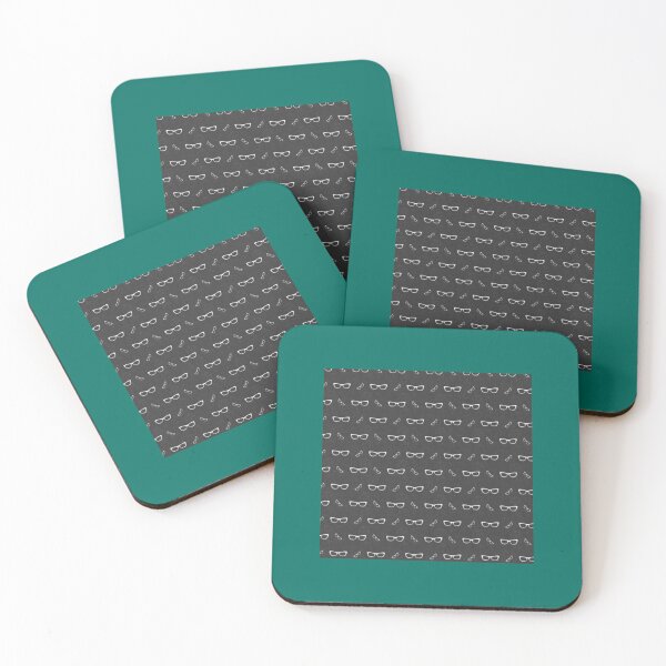 Item preview, Glasses Pattern  3 White BG Black designed and sold by nolertin12.