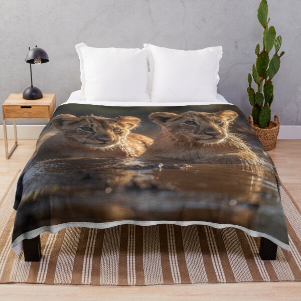 Item preview, Muddy Lion Cubs In The African Savanna designed and sold by Diego Re.