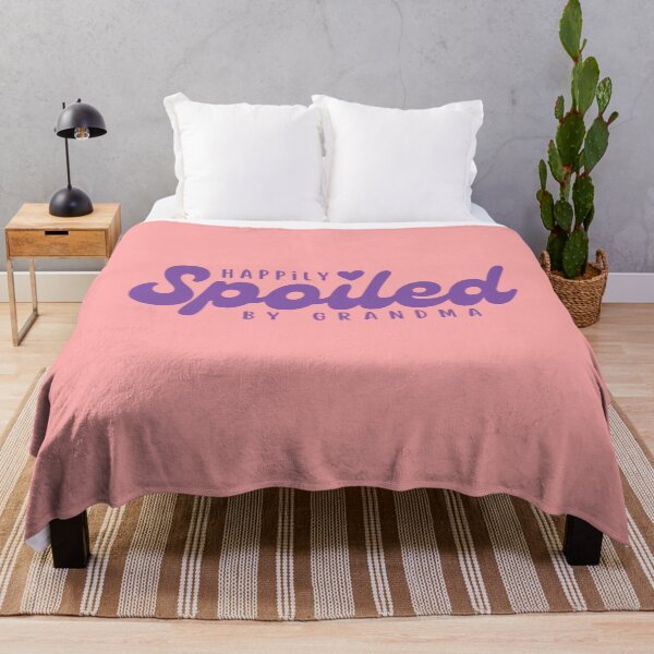 Item preview, Happily Spoiled by Grandma Cute and Funny Purple Design for Grandchildren designed and sold by Calista Media.