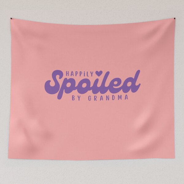 Item preview, Happily Spoiled by Grandma Cute and Funny Purple Design for Grandchildren  designed and sold by Calista Media.