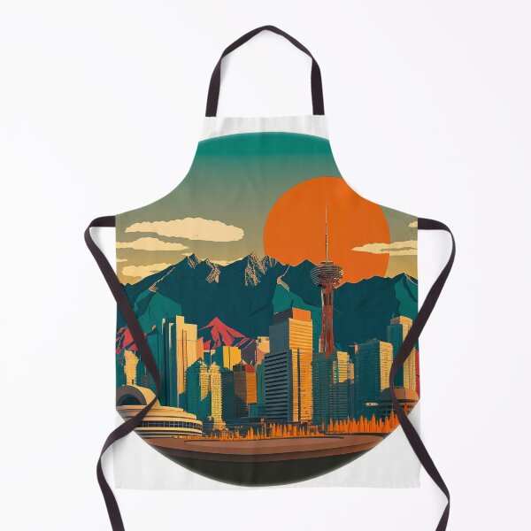 Item preview, Anime Style Calgary AB Canada Skyline Sunset Horizon designed and sold by ImaginePrintsHQ.