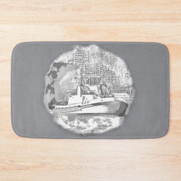 Item preview, Tug working in Seattle Harder Sketch Design designed and sold by Jason Mosley.