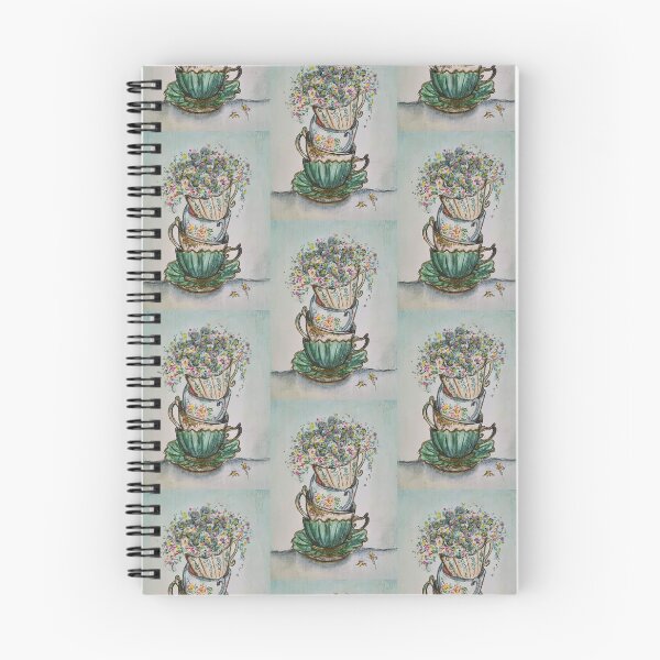 Item preview, Teacup Flower Tower designed and sold by WiseArtyAnswers.